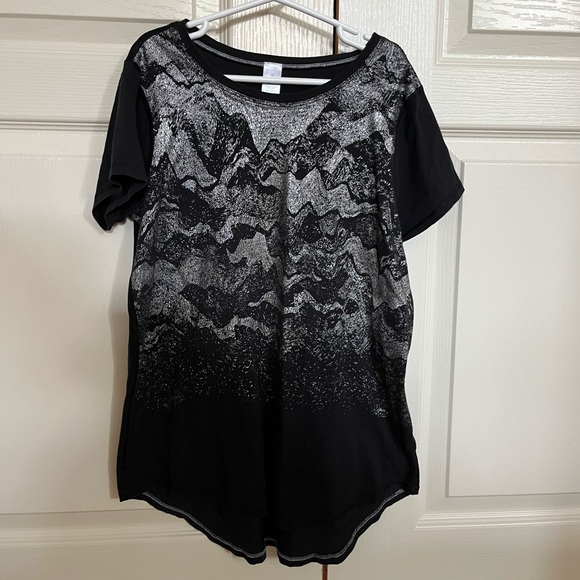 Kids Ivivva/Lululemon Long Length T-Shirt Black - Picture 1 of 3